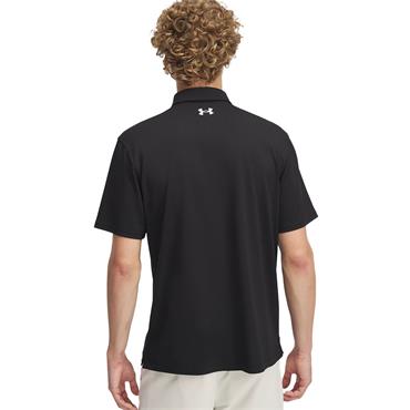 Under Armour Gents Tee To Green Pique Polo Shirt Black - White (001)