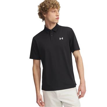 Under Armour Gents Tee To Green Pique Polo Shirt Black - White (001)