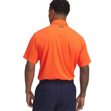 Under Armour Gents Tee To Green Pique Polo Shirt Fire - Black (847)