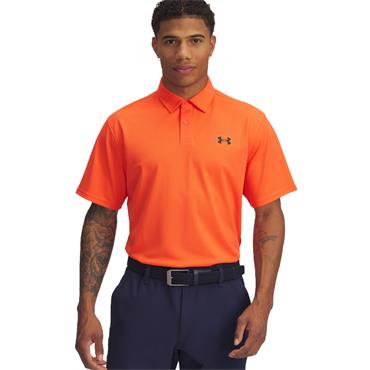 Under Armour Gents Tee To Green Pique Polo Shirt Fire - Black (847)