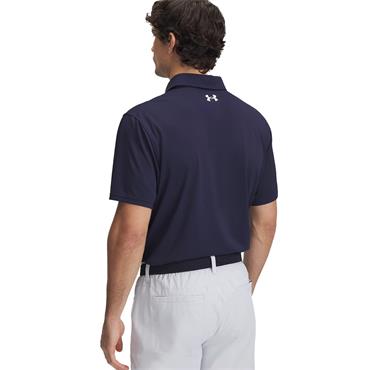 Under Armour Gents Tee To Green Pique Polo Shirt Midnight Navy - White (410)