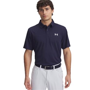 Under Armour Gents Tee To Green Pique Polo Shirt Midnight Navy - White (410)