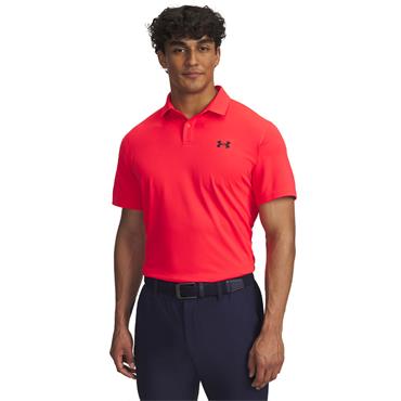Under Armour Gents Tee To Green Pique Polo Shirt Racer Red (713)