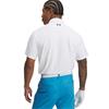 Under Armour Gents Tee To Green Pique Polo Shirt White - Black (100)