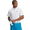 Under Armour Gents Tee To Green Pique Polo Shirt White - Black (100)