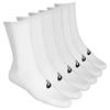 ASICS Unisex Crew 6-Pair Socks White