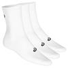 ASICS Unisex Crew 3-Pair Socks White