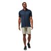 TravisMathew Gents The Zinna Polo Shirt Vintage Indigo - Black
