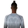 ASICS Gents Seamless Long Sleeve Top Performance Black - Carrier Grey
