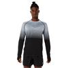 ASICS Gents Seamless Long Sleeve Top Performance Black - Carrier Grey