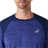 ASICS Gents Road Short Sleeve Top Piedmont Dark Cobalt