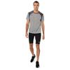 ASICS Gents Road Short Sleeve Top Piedmont Grey - Dark Grey