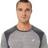 ASICS Gents Road Short Sleeve Top Piedmont Grey - Dark Grey