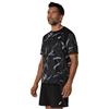 ASICS Gents Road All Over Print Short Sleeve Top Black