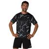 ASICS Gents Road All Over Print Short Sleeve Top Black