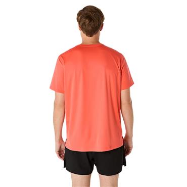 ASICS Gents Core Short Sleeve Top Coral Reef