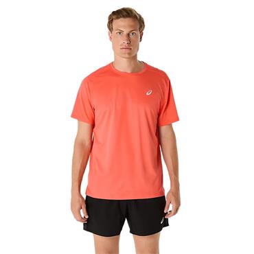 ASICS Gents Core Short Sleeve Top Coral Reef
