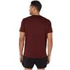 ASICS Gents Core Short Sleeve Top Dark Red Planet