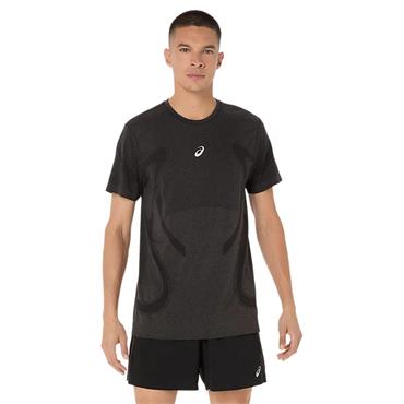 Asics Gents Road Seamless Short Sleeve Top Performance Black