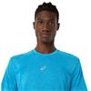 Asics Gents Road Seamless Short Sleeve Top Aegean Blue - Sky