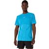 Asics Gents Road Seamless Short Sleeve Top Aegean Blue - Sky