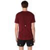 Asics Gents Road Seamless Short Sleeve Top Dark Red Planet