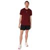 Asics Gents Road Seamless Short Sleeve Top Dark Red Planet