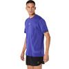 Asics Gents Road Seamless Short Sleeve Top Cobalt Burst - Eggplant