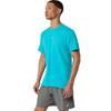 ASICS Gents Road Seamless Short Sleeve Top Energy Aqua