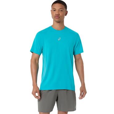 ASICS Gents Road Seamless Short Sleeve Top Energy Aqua