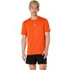 ASICS Gents Road Seamless Short Sleeve Top Energy Organge 