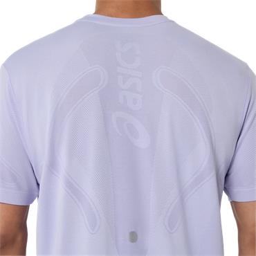 Asics Gents Road Seamless Short Sleeve Top Performance White