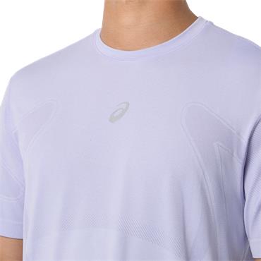 Asics Gents Road Seamless Short Sleeve Top Performance White