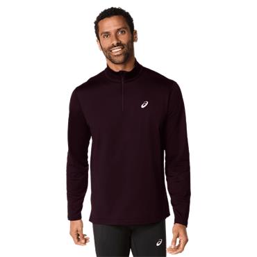 ASICS Core Long Sleeve ½ Zip Winter Top Dark Currant