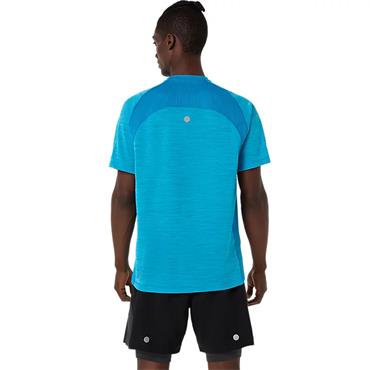 ASICS Gents Road Short Sleeve Top Aegean Blue