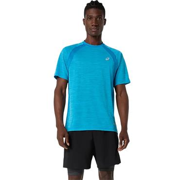ASICS Gents Road Short Sleeve Top Aegean Blue