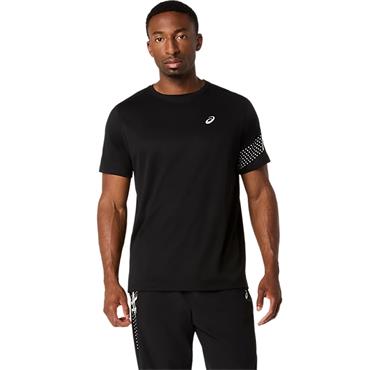 ASICS Gent Icon Short Sleeve Top Black - Cream
