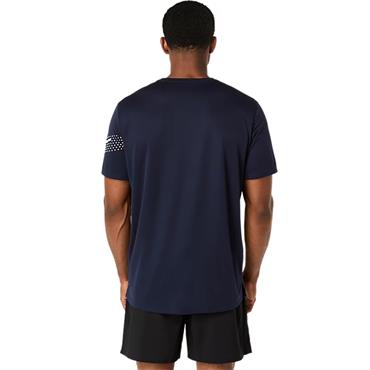 ASICS Gent Icon Short Sleeve Top Midnight - Cream