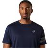 ASICS Gent Icon Short Sleeve Top Midnight - Cream