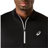 ASICS Gents Icon LS 1/2 Zip Top Performance Black