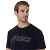 ASICS Gents Logo Short Sleeve T-Shirt Midnight Birch
