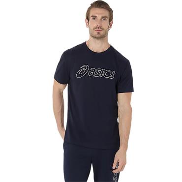 ASICS Gents Logo Short Sleeve T-Shirt Midnight Birch