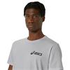 ASICS Chest Logo Short Sleeve Tee Grey Heather - Graphite Grey