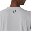 ASICS Chest Logo Short Sleeve Tee Grey Heather - Graphite Grey