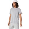 ASICS Gent Spiral Embroidery T Shirt Grey Heather
