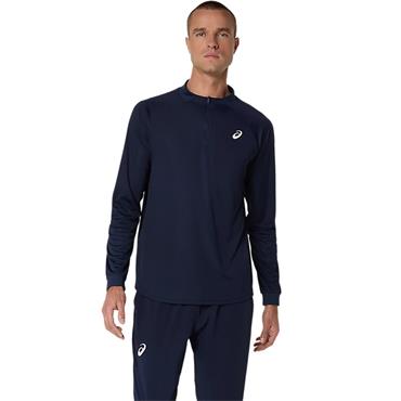ASICS Gent Match Long sleeve 1/2 Zip Top Midnight