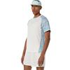 ASICS Gent Game All Over Print Short Sleeve Top Cream - Saba Blue