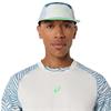 ASICS Gent Game All Over Print Short Sleeve Top Cream - Saba Blue
