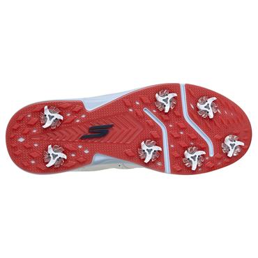 Skechers Gents Prestige Spiked Shoe White Navy Red