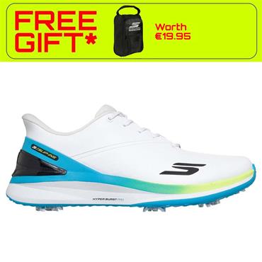 Skechers Gents Slip-ins Golf Waterproof: Blade Spiked Tour Shoes White - Black - Multi